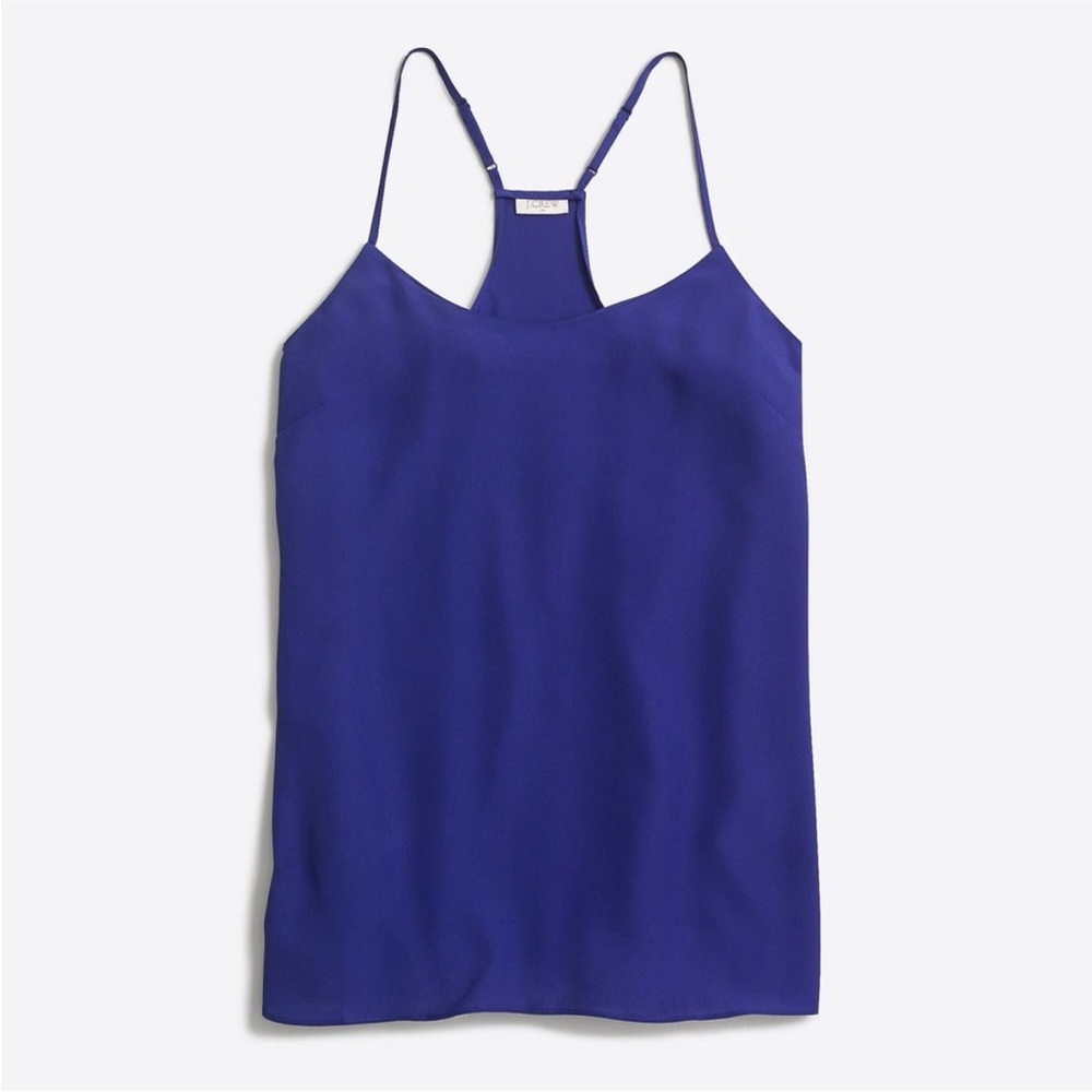 NWT J. Crew Blue Sleeveless Racerback Top | Size 6